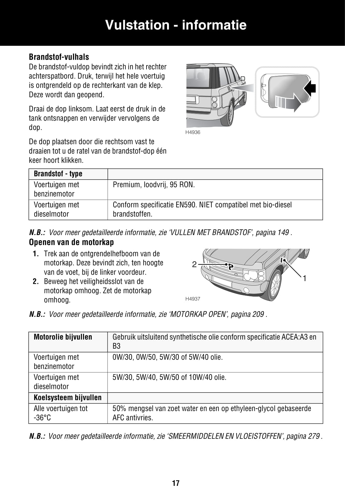 2002-2005 Land Rover Range Rover Manuel du propriétaire | Néerlandais