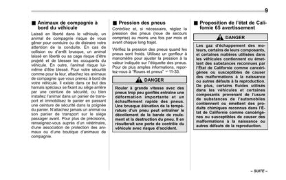 2010 Subaru Forester Owner's Manual | French