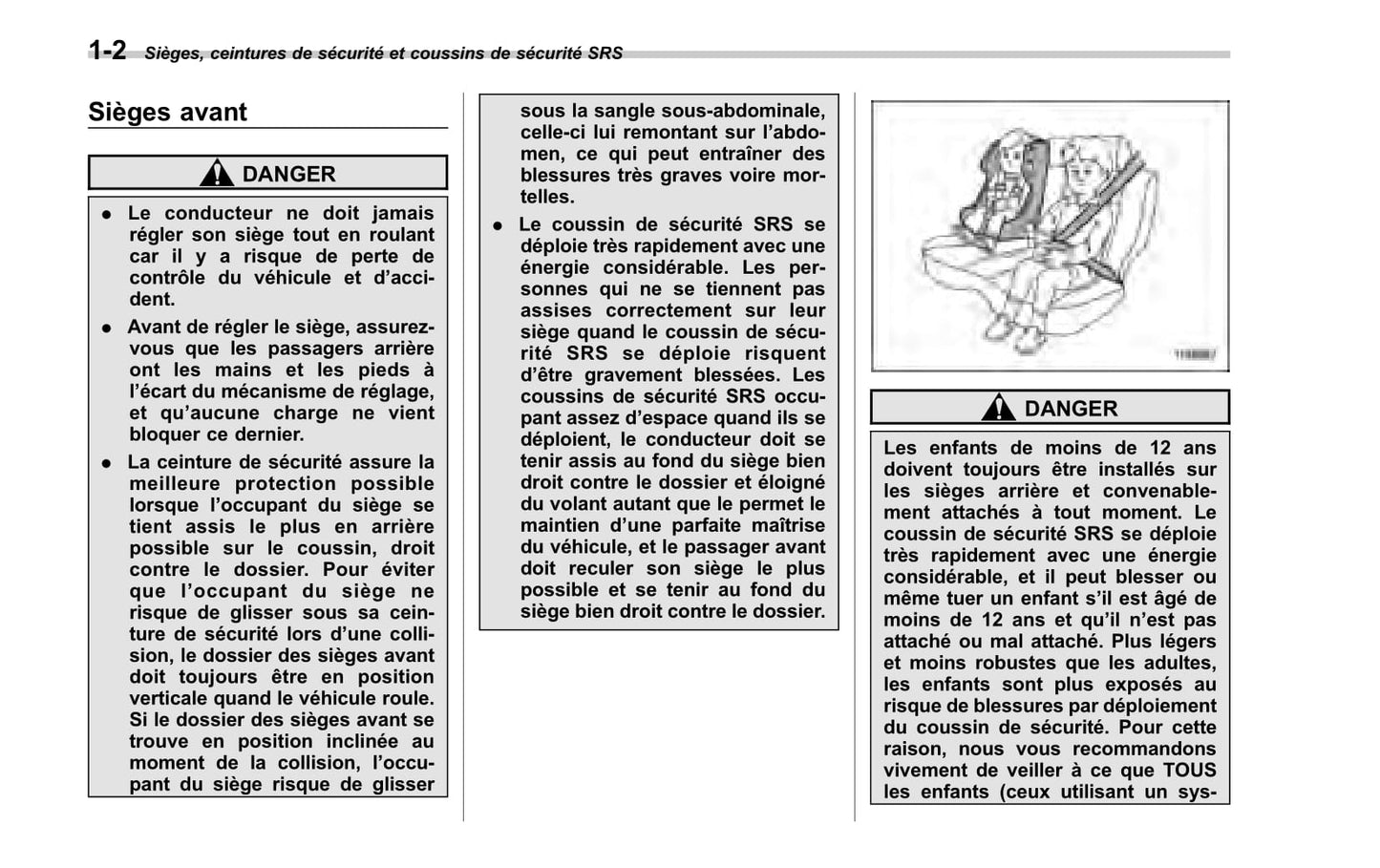 2010 Subaru Forester Owner's Manual | French