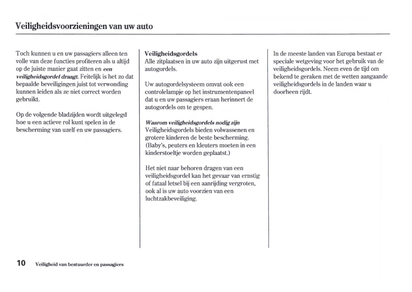 2006-2007 Honda FR-V Bedienungsanleitung | Niederländisch