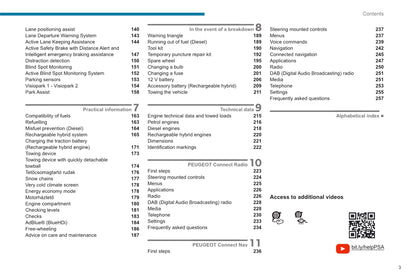 2020-2022 Peugeot 3008/5008/3008 Hybrid/3008 HYbrid4 Owner's Manual | English