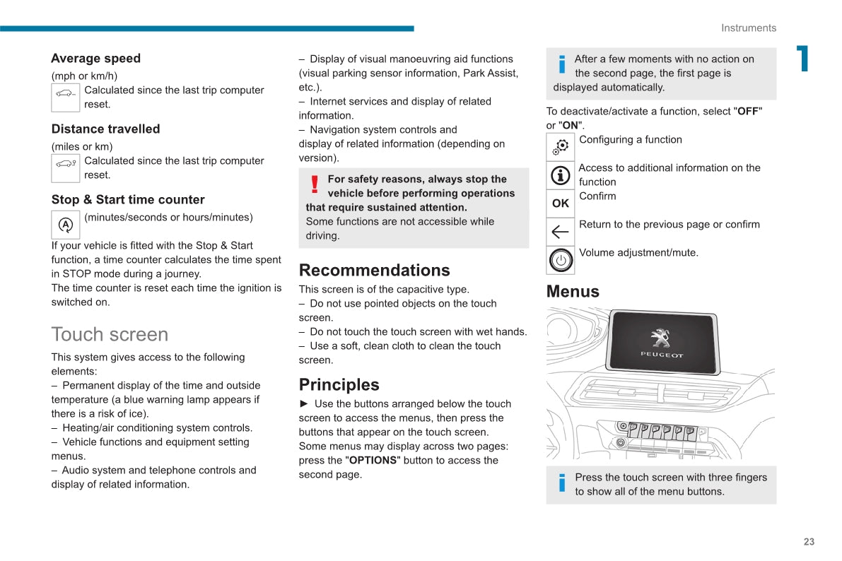 2020-2022 Peugeot 3008/5008/3008 Hybrid/3008 HYbrid4 Owner's Manual | English