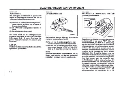 2000-2001 Hyundai Trajet Gebruikershandleiding | Nederlands