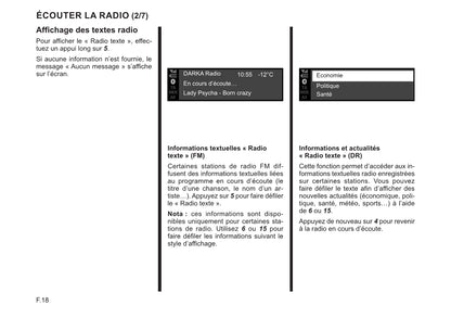 Renault Radio Connect R&Go Guide d'utilisation 2022