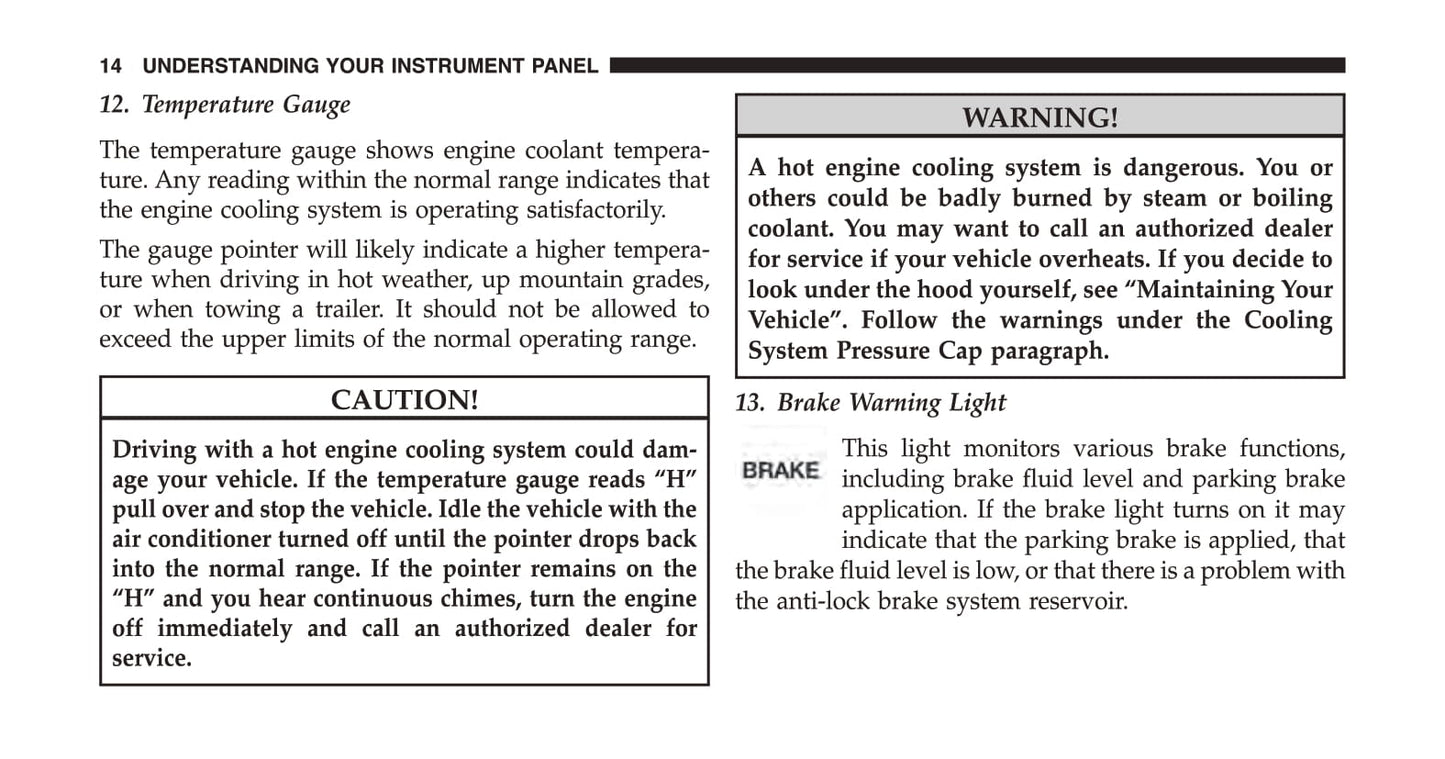 2014 Jeep Grand Cherokee Owner's Manual | English