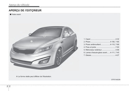 2015 Kia Optima Owner's Manual | French