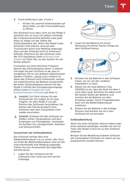 2013-2016 Tesla Model S Owner's Manual | German