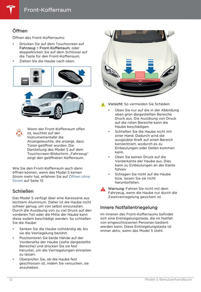 2013-2016 Tesla Model S Owner's Manual | German