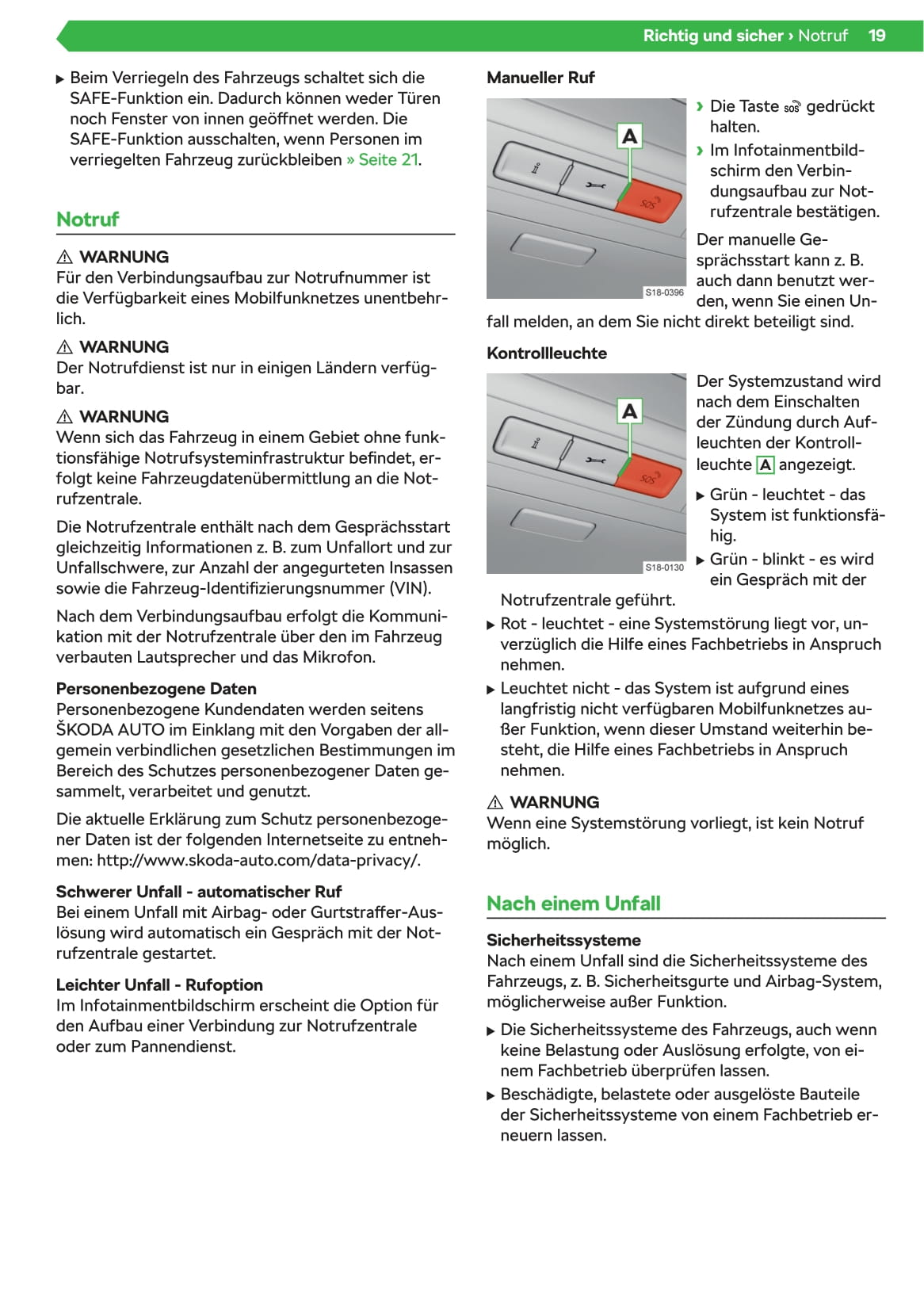 2019-2020 Skoda Superb Gebruikershandleiding | Duits