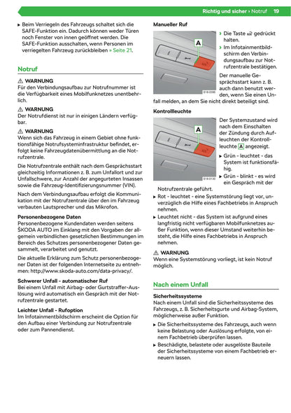 2019-2020 Skoda Superb Gebruikershandleiding | Duits