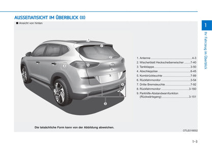 2019-2020 Hyundai Tucson Bedienungsanleitung | Deutsch