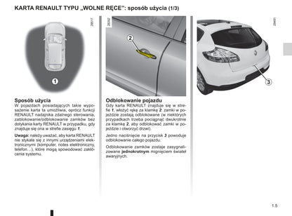 2010-2011 Renault Mégane Owner's Manual | Polish