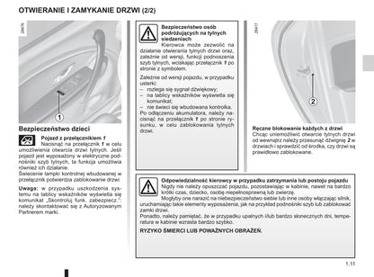 2010-2011 Renault Mégane Owner's Manual | Polish