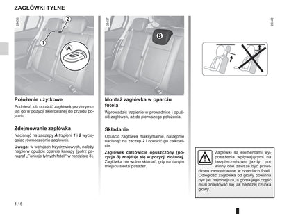 2010-2011 Renault Mégane Owner's Manual | Polish