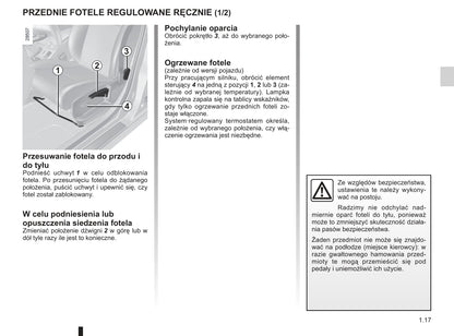 2010-2011 Renault Mégane Owner's Manual | Polish