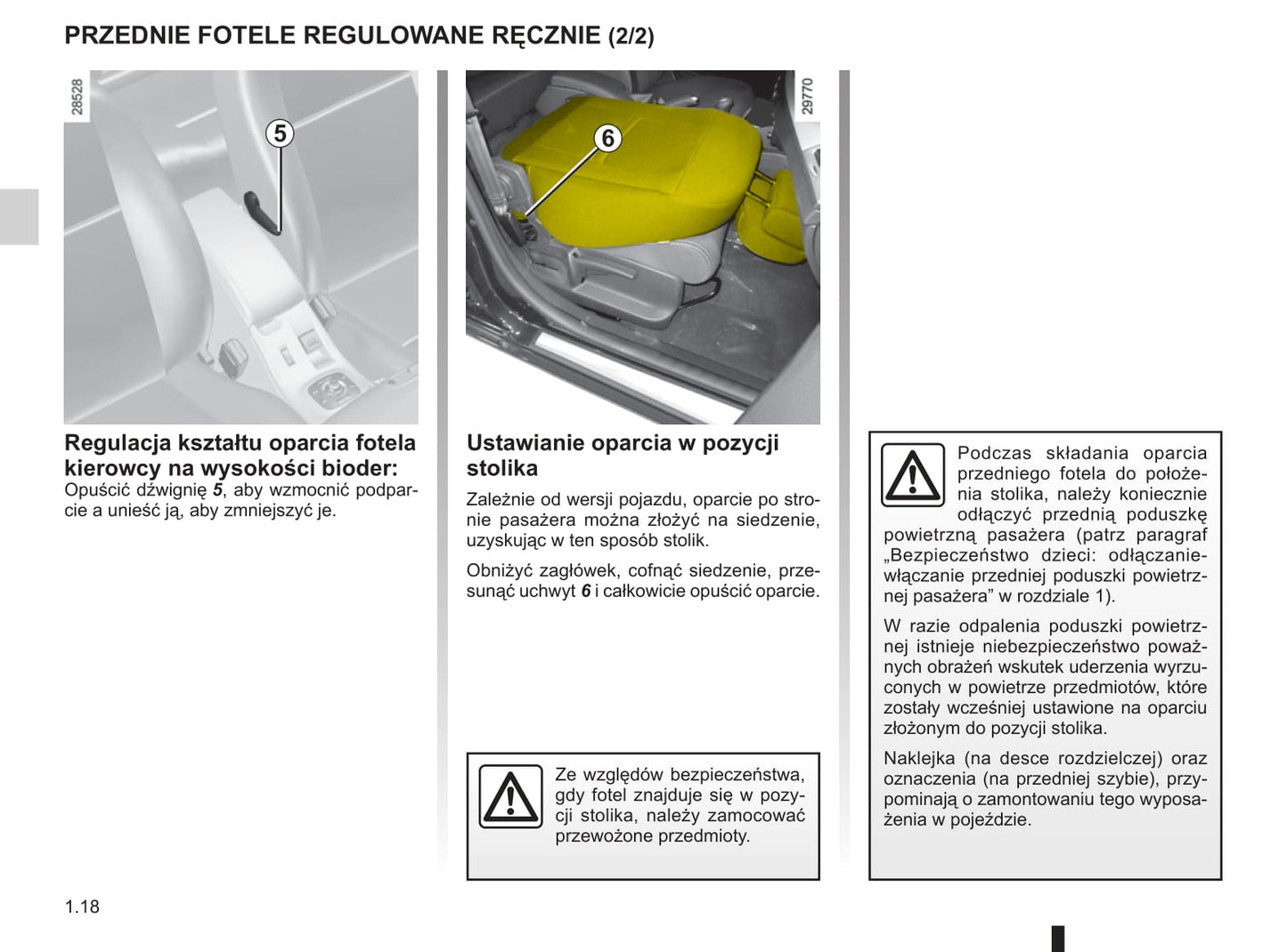 2010-2011 Renault Mégane Owner's Manual | Polish