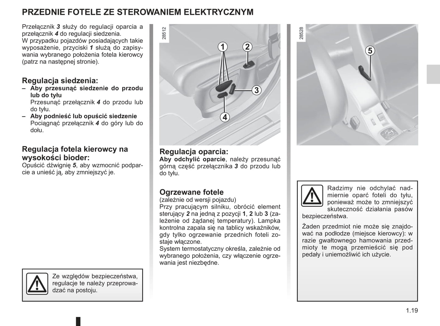 2010-2011 Renault Mégane Owner's Manual | Polish