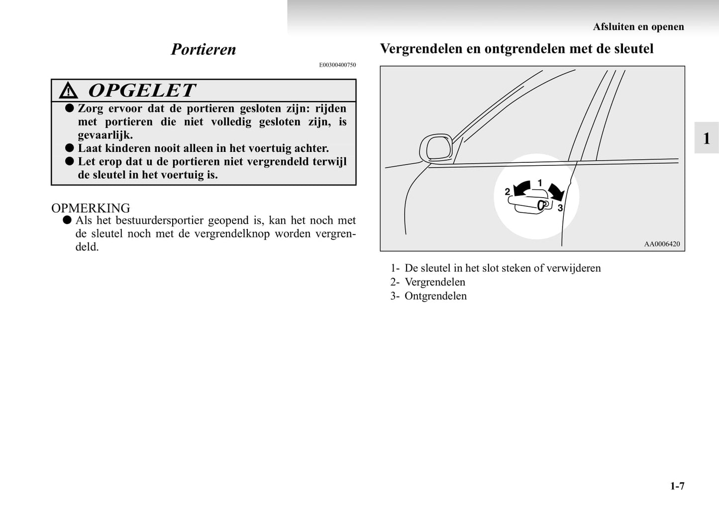 2003-2007 Mitsubishi Lancer Manuel du propriétaire | Néerlandais