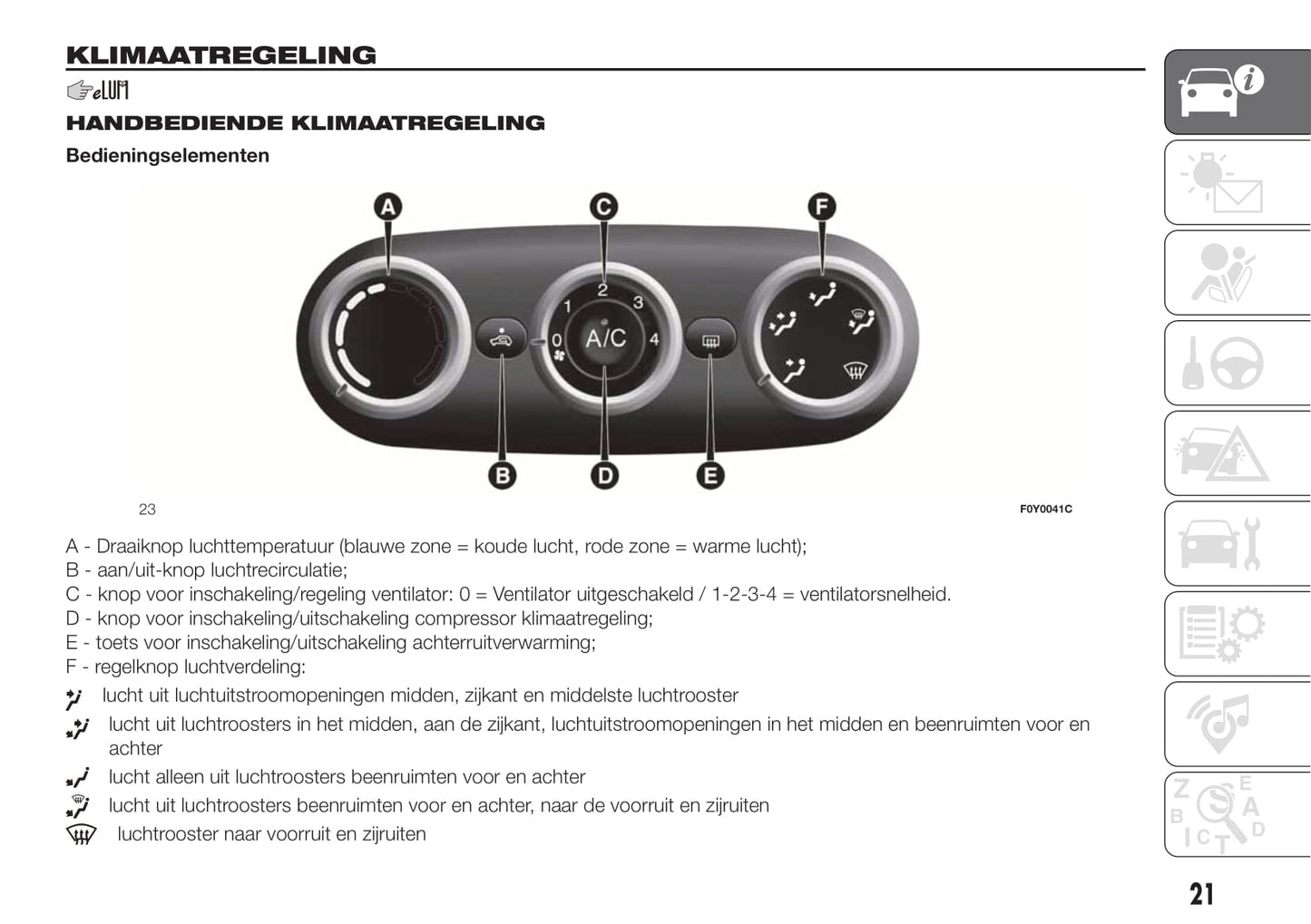 2018 Fiat 500L Bedienungsanleitung | Niederländisch