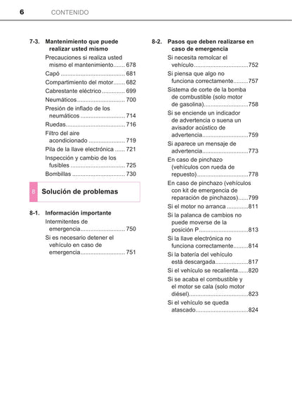 2015-2016 Toyota Land Cruiser Owner's Manual | Spanish