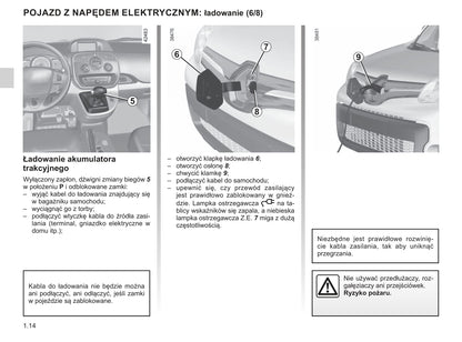 2019-2020 Renault Kangoo Z.E. Owner's Manual | Polish