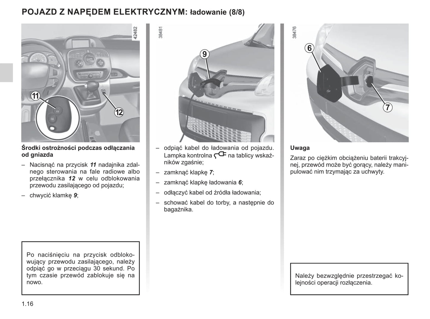 2019-2020 Renault Kangoo Z.E. Owner's Manual | Polish