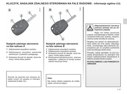 2019-2020 Renault Kangoo Z.E. Owner's Manual | Polish