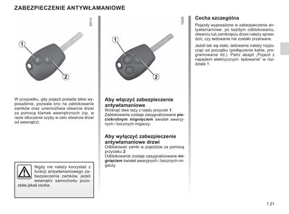 2019-2020 Renault Kangoo Z.E. Owner's Manual | Polish