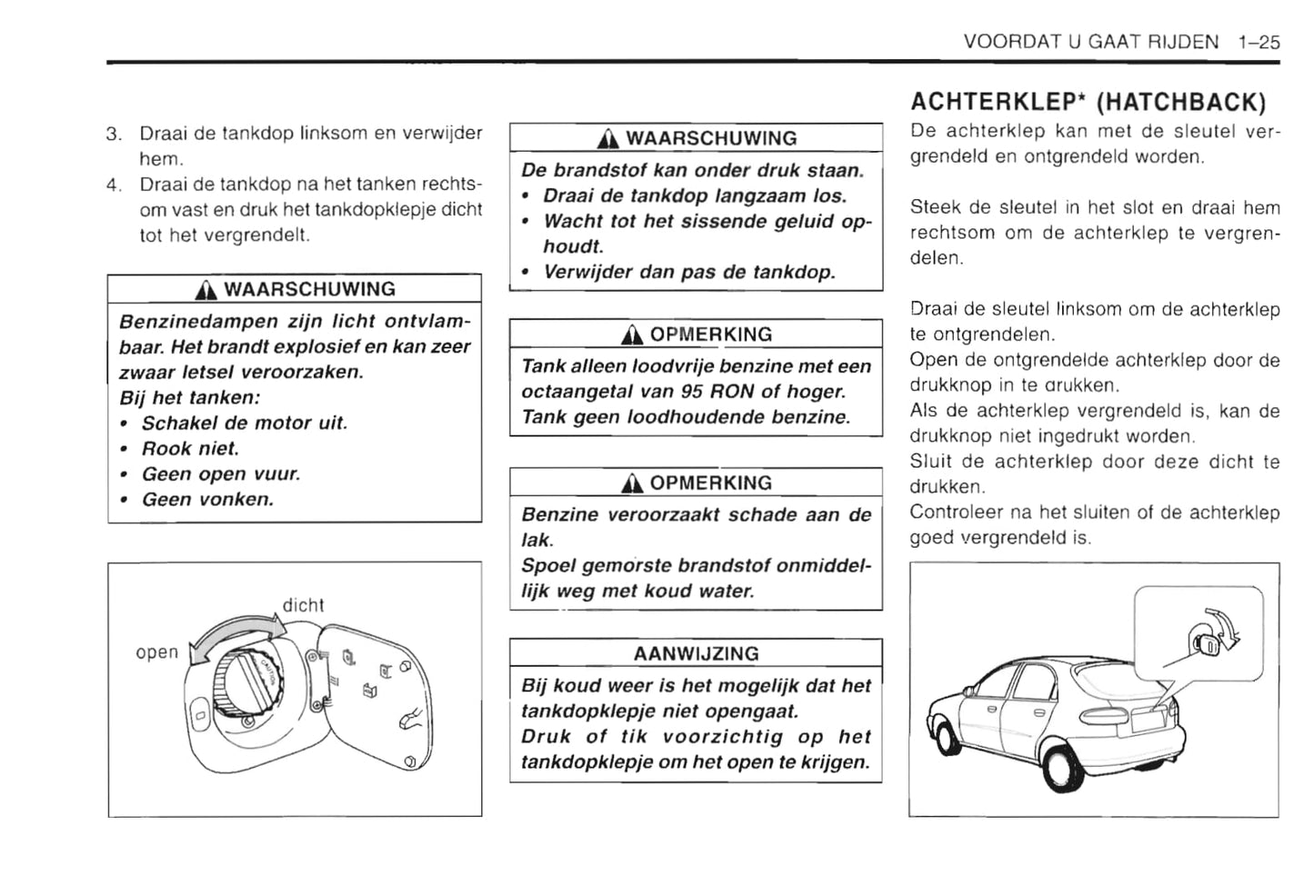 1997-2003 Daewoo Lanos Gebruikershandleiding | Nederlands