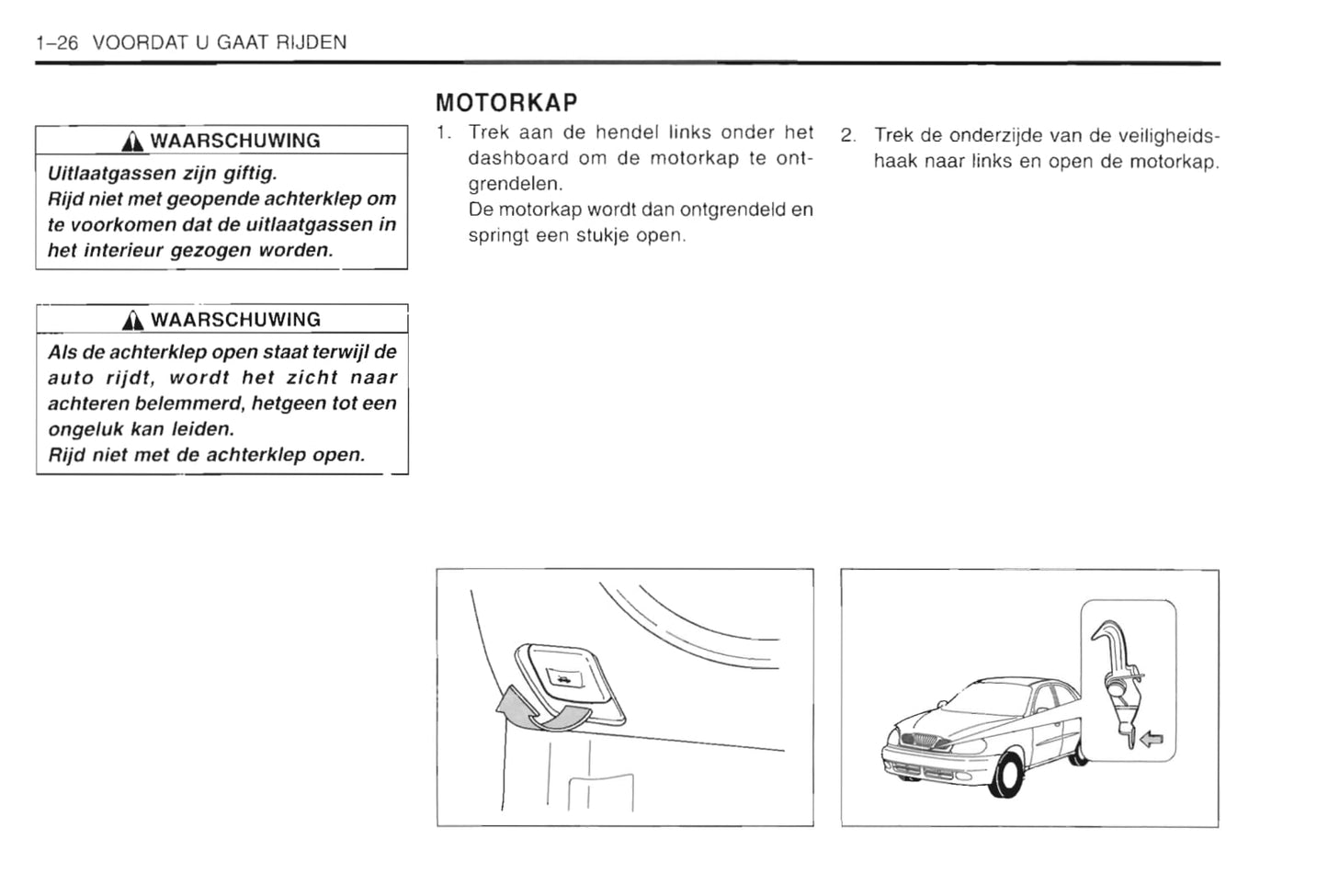 1997-2003 Daewoo Lanos Gebruikershandleiding | Nederlands