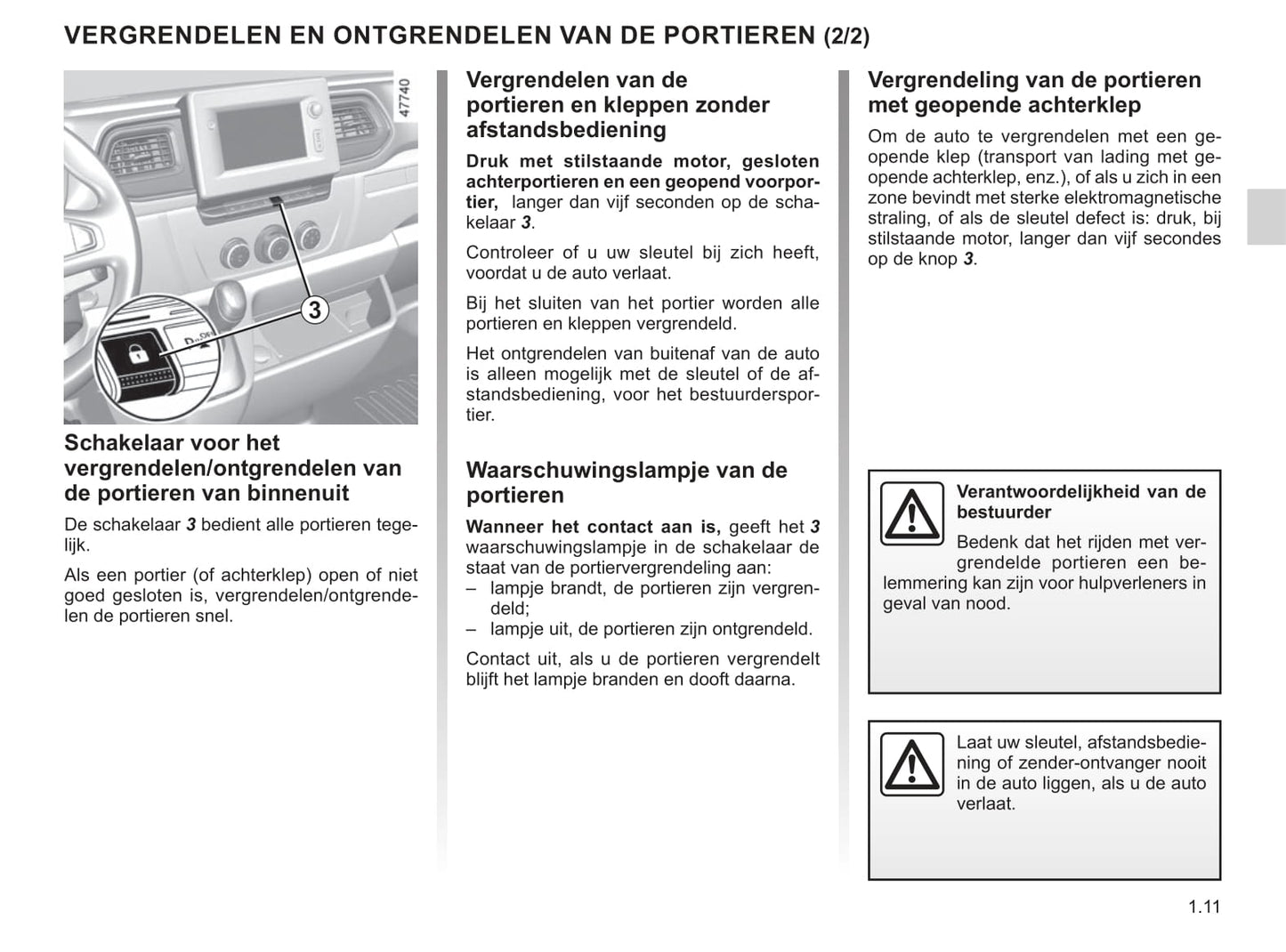 2021-2022 Renault Master Owner's Manual | Dutch