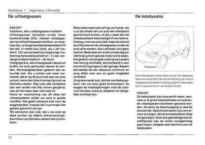 2000-2006 Daihatsu Terios Manuel du propriétaire | Néerlandais