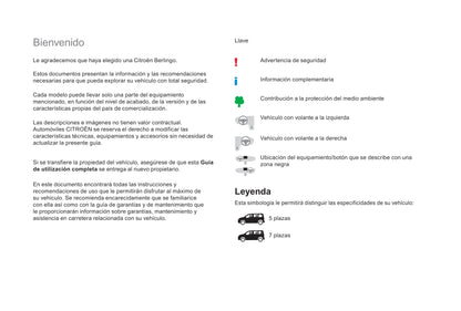 2018-2019 Citroën Berlingo Owner's Manual | Spanish