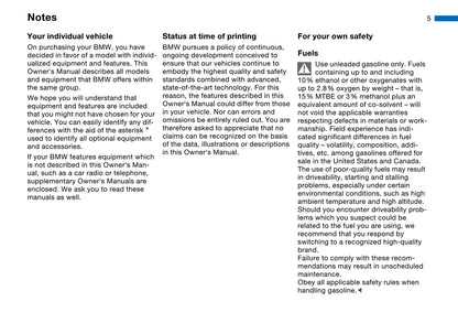 2003-2004 BMW 3 Series Owner's Manual | English