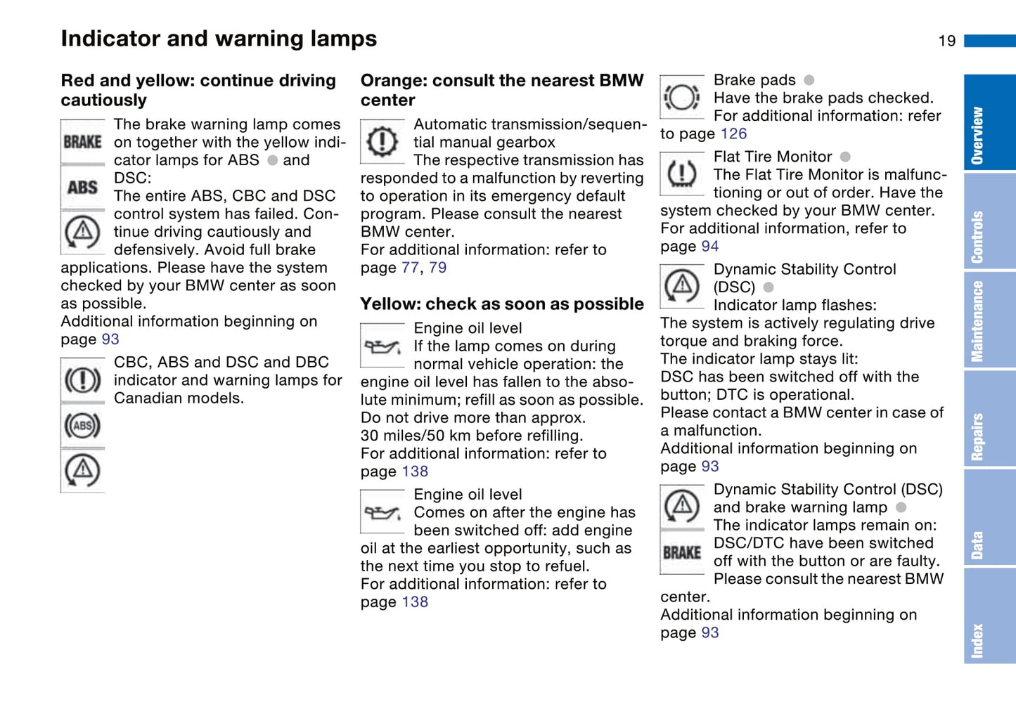 2003-2004 BMW 3 Series Owner's Manual | English