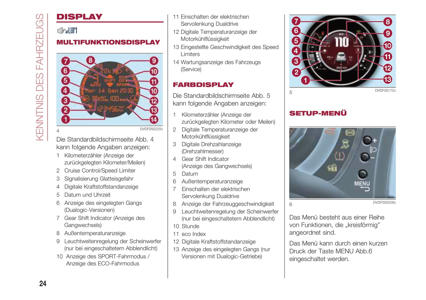 2017-2018 Fiat 500/500C Bedienungsanleitung | Deutsch