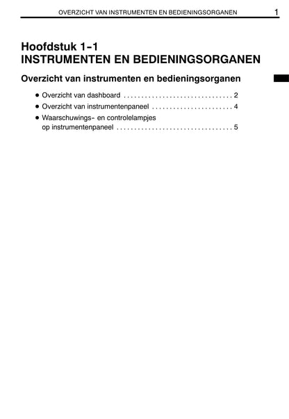 2008-2009 Toyota Hiace Owner's Manual | Dutch