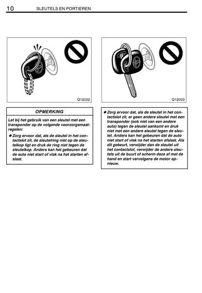 2008-2009 Toyota Hiace Owner's Manual | Dutch