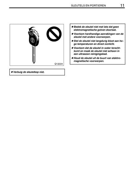 2008-2009 Toyota Hiace Owner's Manual | Dutch