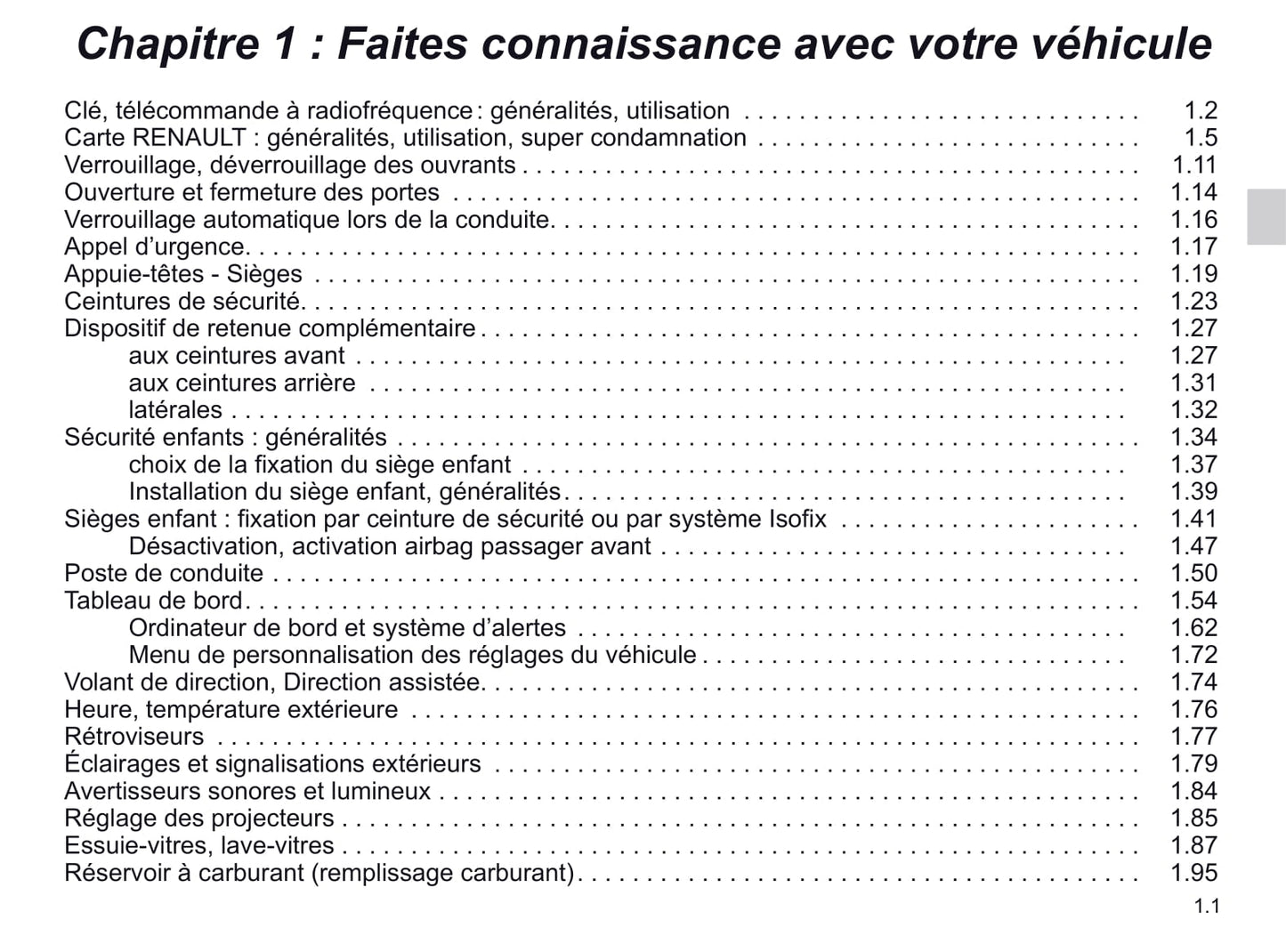 2018-2019 Renault Koleos Owner's Manual | French