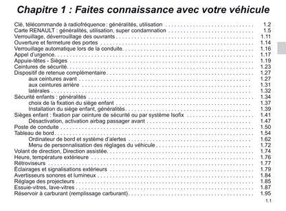 2018-2019 Renault Koleos Owner's Manual | French