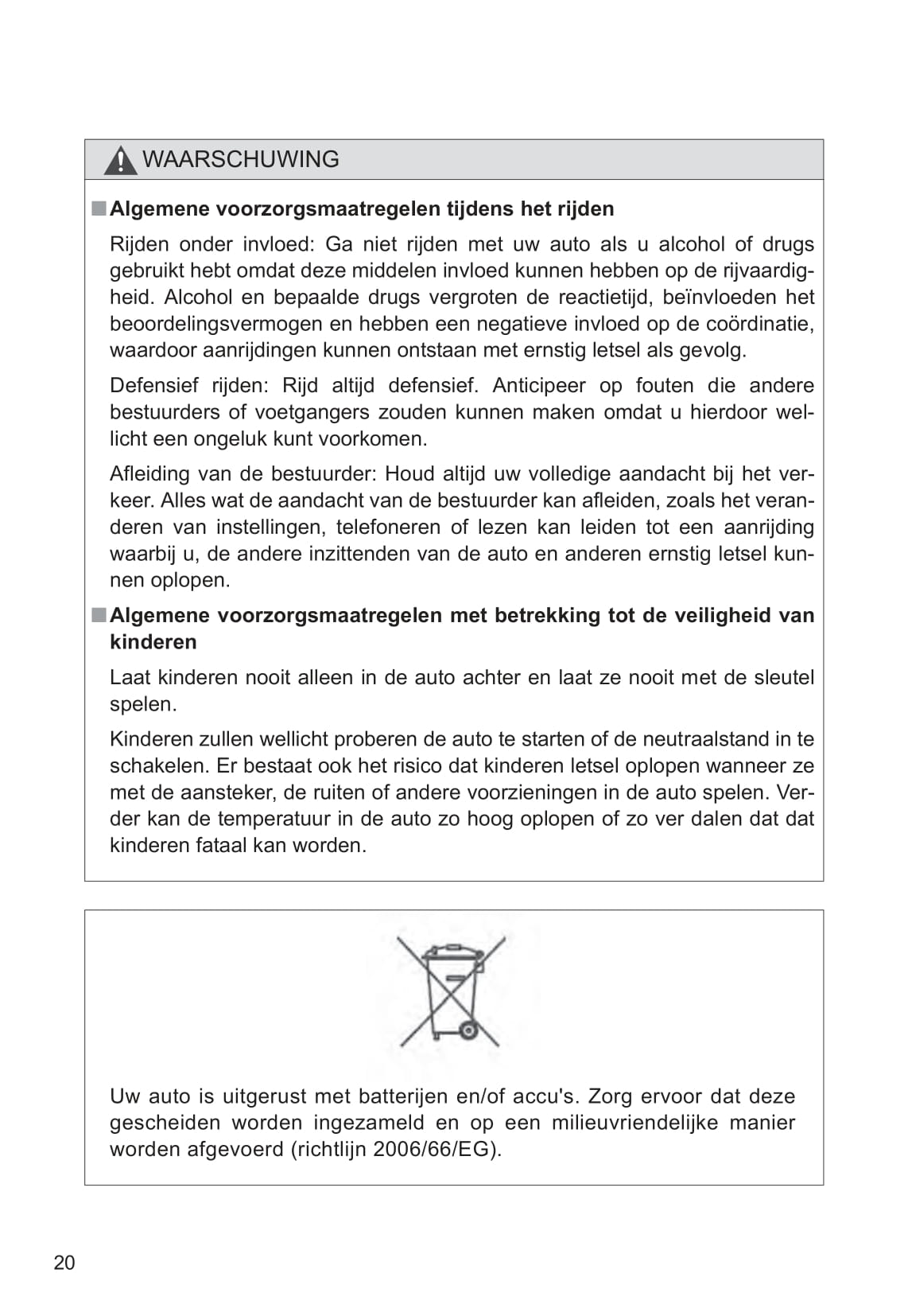 2009-2010 Toyota Urban Cruiser Owner's Manual | Dutch