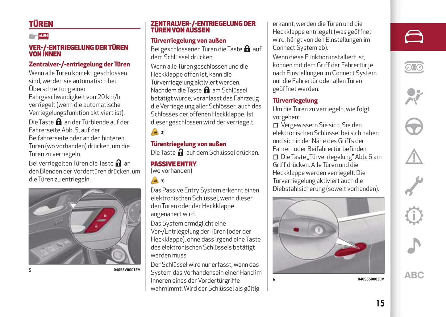 2017-2020 Alfa Romeo Stelvio Owner's Manual | German