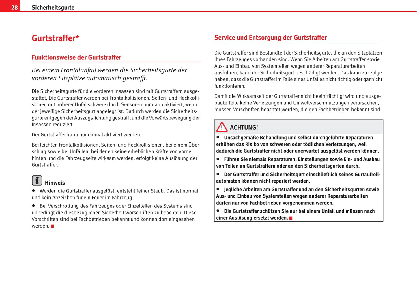 2007-2008 Seat Cordoba Owner's Manual | German