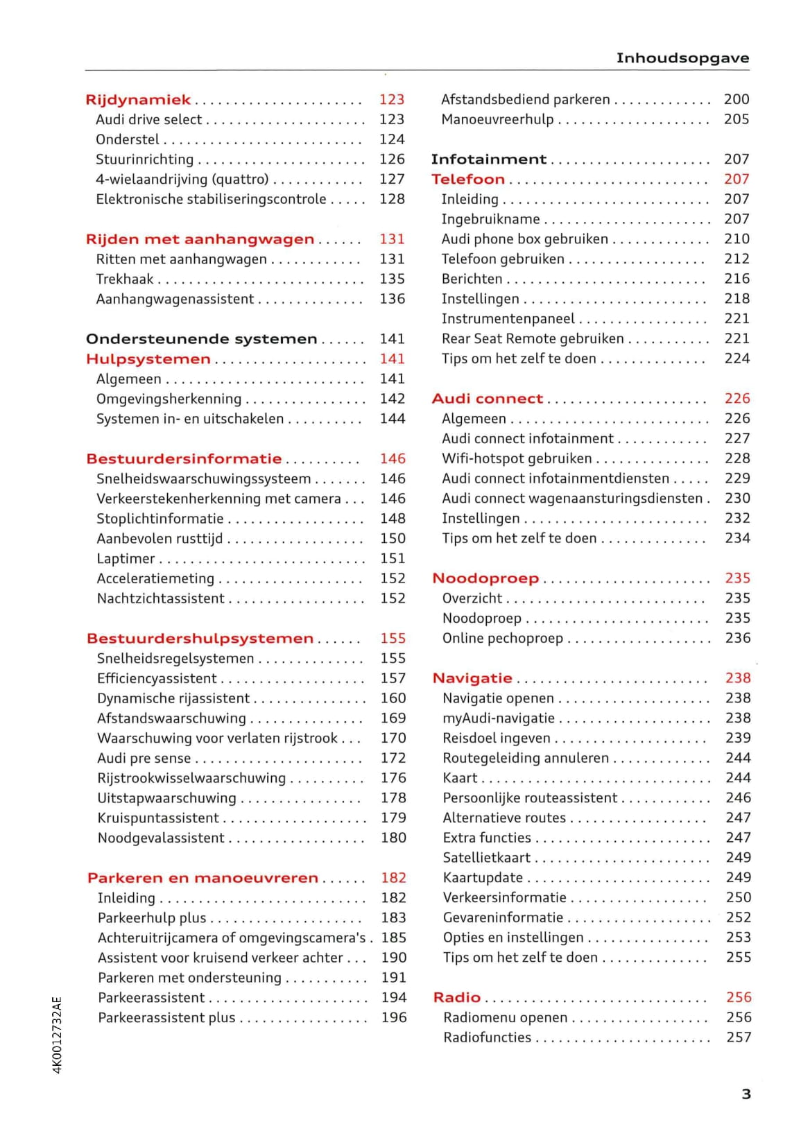 2018-2021 Audi A6 Bedienungsanleitung | Niederländisch