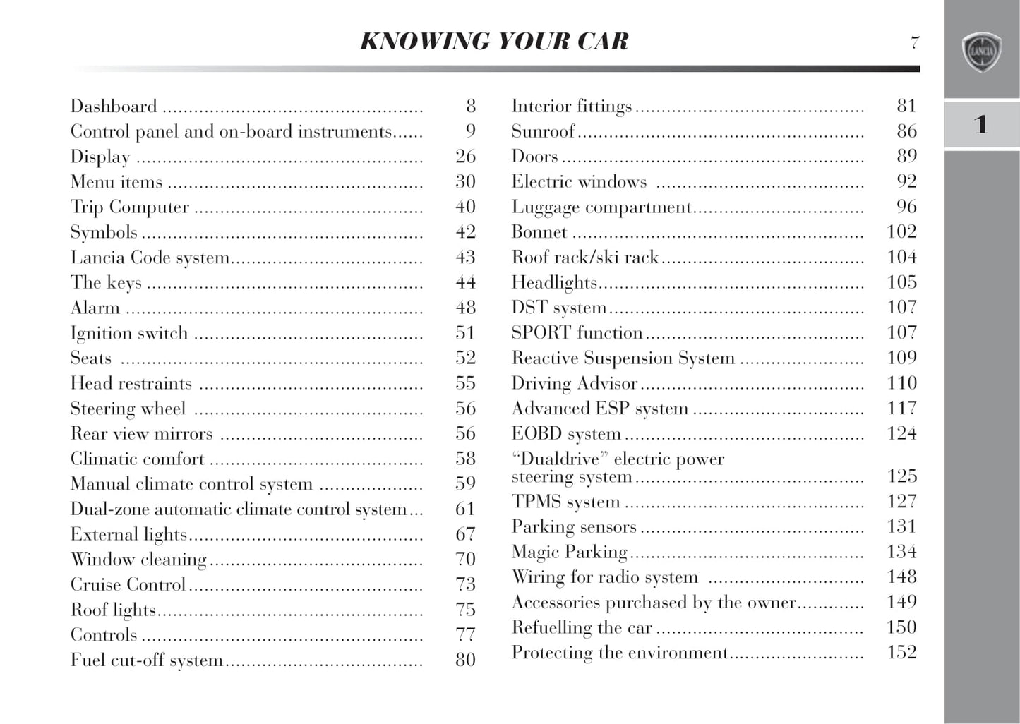 2011-2015 Lancia Delta Owner's Manual | English