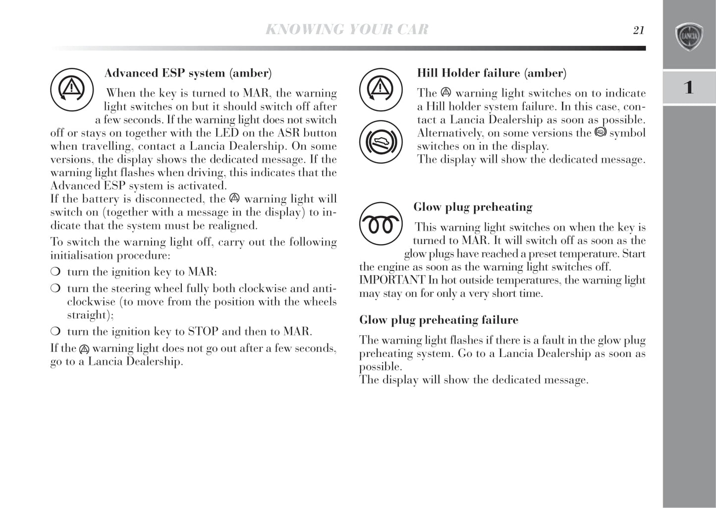 2011-2015 Lancia Delta Owner's Manual | English