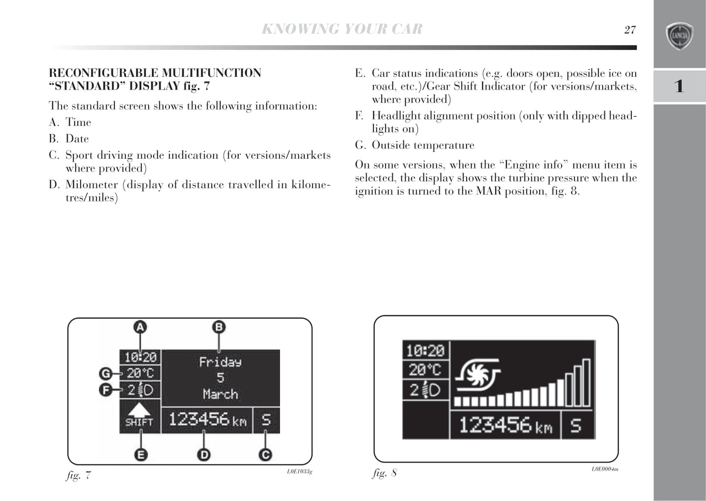 2011-2015 Lancia Delta Owner's Manual | English