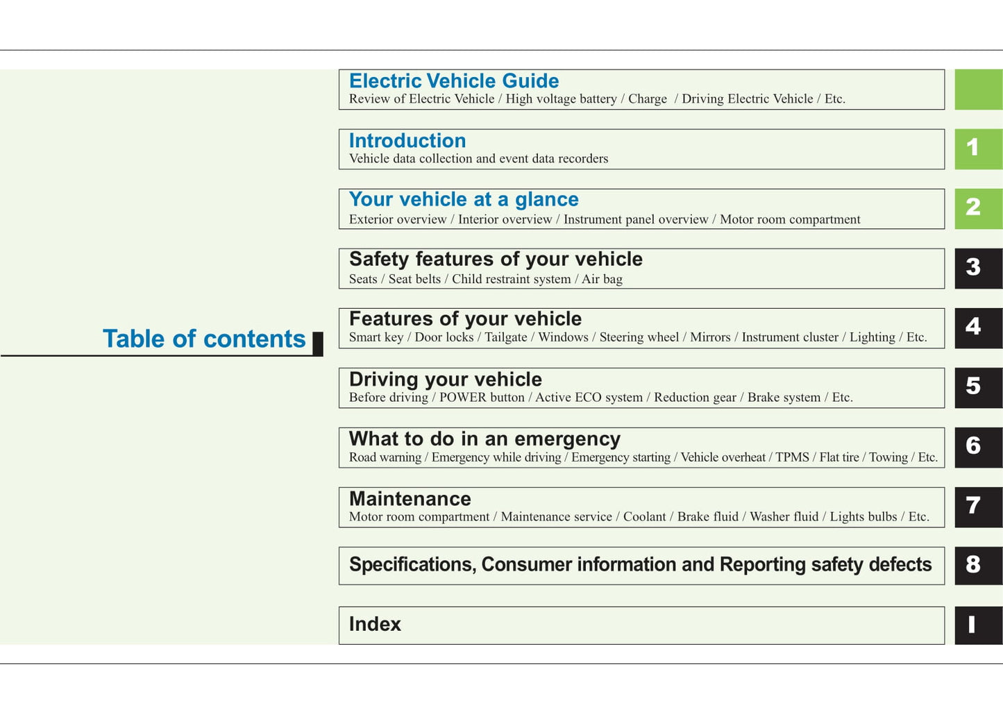 2018 Kia e-Soul/Soul EV Owner's Manual | English