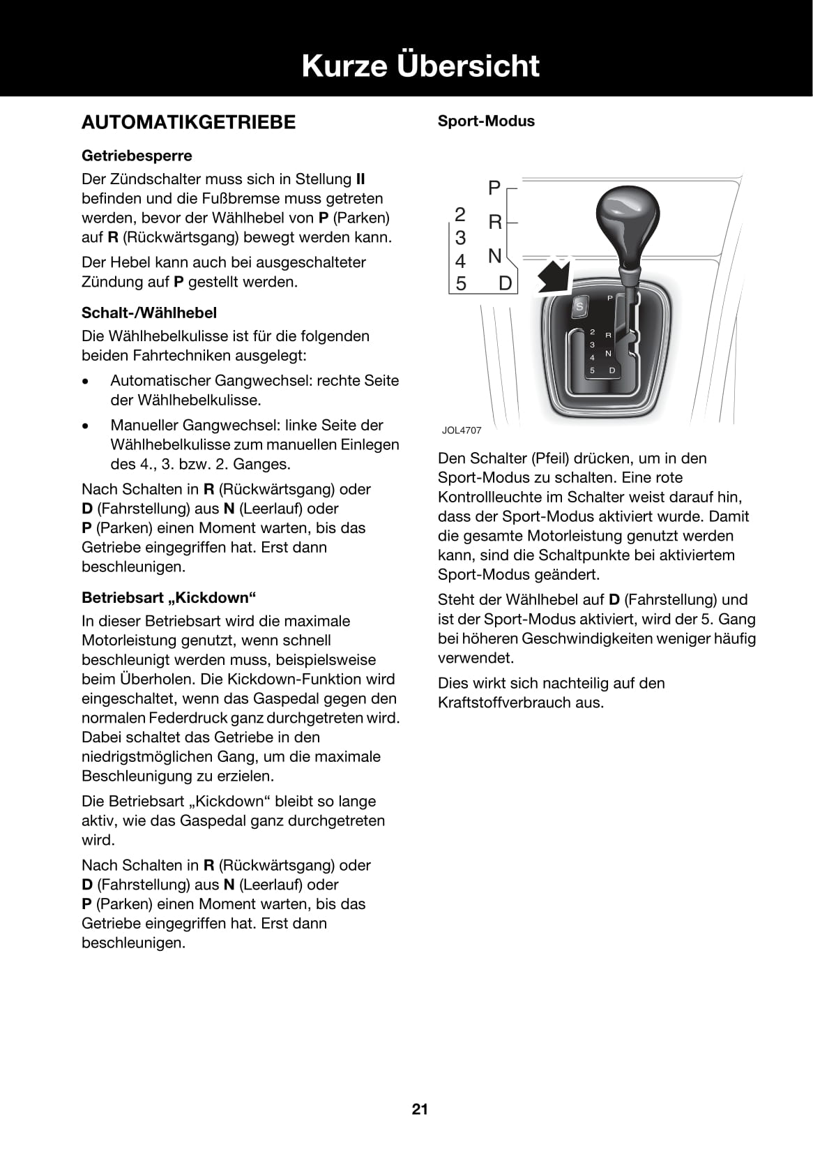 2006-2007 Jaguar X-Type Owner's Manual | German